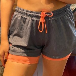Champion Orange Athletic Shorts